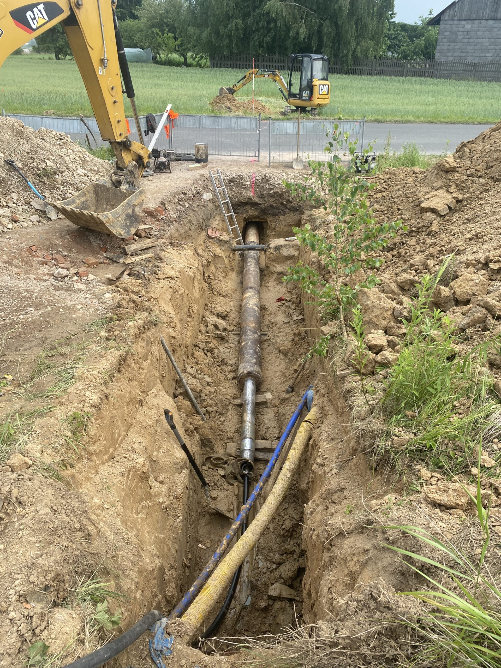Początek instalacji kanalizacyjnej