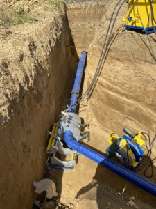 łączę wodociągowe początek