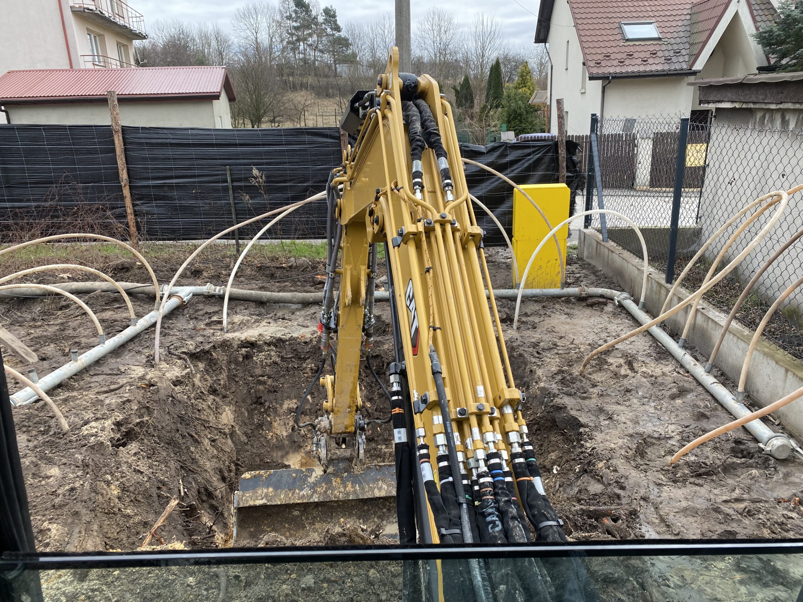 Prace zewnętrzne koparką