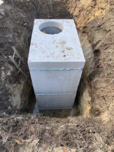 zabudowane szambo na ścieki